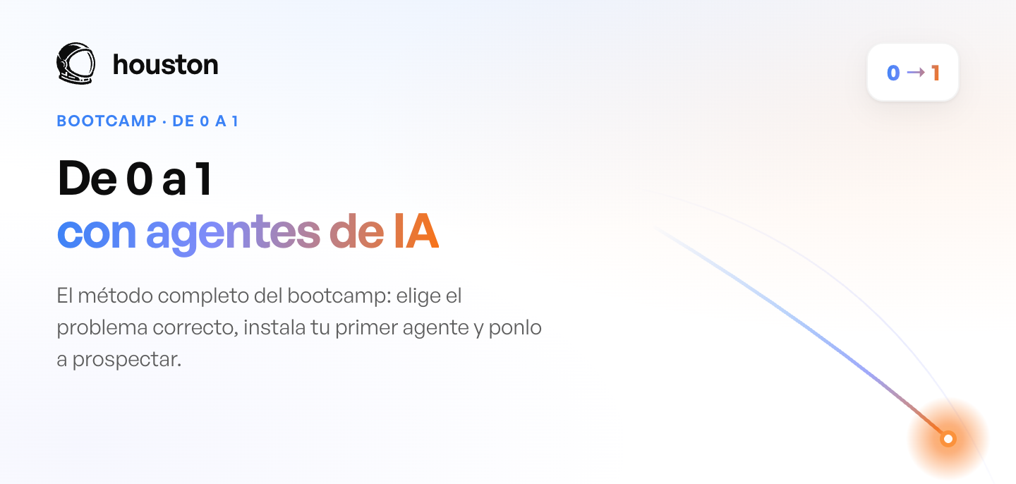 Guía del bootcamp De 0 a 1 con agentes de IA